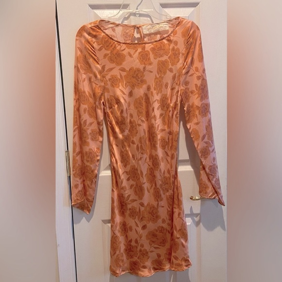 Jen's Pirate Booty Dress Womens Small Boho Chic Long Sleeve Mini Floral Festival - Picture 2 of 15